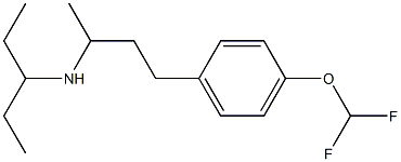 {4-[4-(difluoromethoxy)phenyl]butan-2-yl}(pentan-3-yl)amine Structure