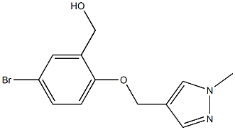 {5-bromo-2-[(1-methyl-1H-pyrazol-4-yl)methoxy]phenyl}methanol