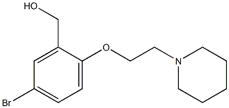 {5-bromo-2-[2-(piperidin-1-yl)ethoxy]phenyl}methanol Struktur