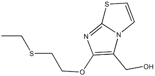 {6-[2-(ethylthio)ethoxy]imidazo[2,1-b][1,3]thiazol-5-yl}methanol 结构式