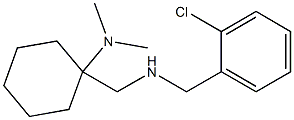 1-({[(2-chlorophenyl)methyl]amino}methyl)-N,N-dimethylcyclohexan-1-amine 化学構造式