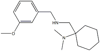 1-({[(3-methoxyphenyl)methyl]amino}methyl)-N,N-dimethylcyclohexan-1-amine 结构式