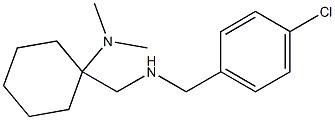 1-({[(4-chlorophenyl)methyl]amino}methyl)-N,N-dimethylcyclohexan-1-amine,,结构式