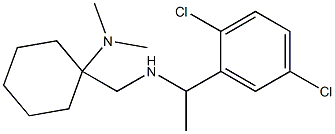 1-({[1-(2,5-dichlorophenyl)ethyl]amino}methyl)-N,N-dimethylcyclohexan-1-amine 化学構造式