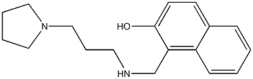 1-({[3-(pyrrolidin-1-yl)propyl]amino}methyl)naphthalen-2-ol Structure