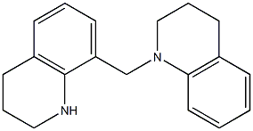 1-(1,2,3,4-tetrahydroquinolin-8-ylmethyl)-1,2,3,4-tetrahydroquinoline Struktur