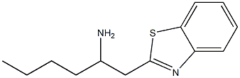 1-(1,3-benzothiazol-2-yl)hexan-2-amine,,结构式
