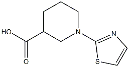 1-(1,3-thiazol-2-yl)piperidine-3-carboxylic acid Struktur