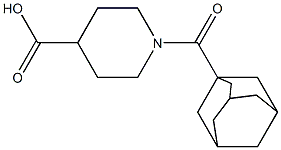 1-(1-adamantylcarbonyl)piperidine-4-carboxylic acid,,结构式