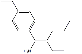 1-(1-amino-2-ethylhexyl)-4-ethylbenzene 化学構造式