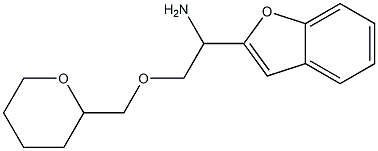 1-(1-benzofuran-2-yl)-2-(oxan-2-ylmethoxy)ethan-1-amine 化学構造式