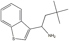 1-(1-benzothiophen-3-yl)-3,3-dimethylbutan-1-amine Struktur