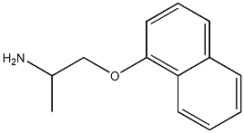 1-(1-naphthyloxy)propan-2-amine Struktur
