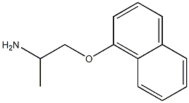 1-(1-naphthyloxy)propan-2-amine Structure