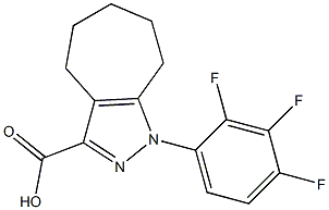  1-(2,3,4-trifluorophenyl)-1,4,5,6,7,8-hexahydrocyclohepta[c]pyrazole-3-carboxylic acid