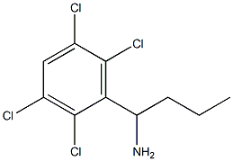 1-(2,3,5,6-tetrachlorophenyl)butan-1-amine,,结构式