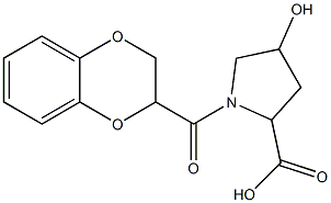 1-(2,3-dihydro-1,4-benzodioxin-2-ylcarbonyl)-4-hydroxypyrrolidine-2-carboxylic acid