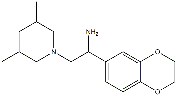 1-(2,3-dihydro-1,4-benzodioxin-6-yl)-2-(3,5-dimethylpiperidin-1-yl)ethanamine