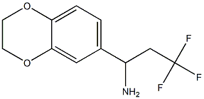 1-(2,3-dihydro-1,4-benzodioxin-6-yl)-3,3,3-trifluoropropan-1-amine Structure