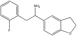 1-(2,3-dihydro-1-benzofuran-5-yl)-2-(2-fluorophenyl)ethan-1-amine,,结构式