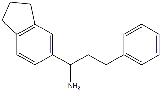 1-(2,3-dihydro-1H-inden-5-yl)-3-phenylpropan-1-amine Structure