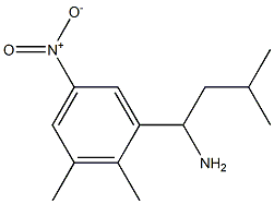1-(2,3-dimethyl-5-nitrophenyl)-3-methylbutan-1-amine Struktur