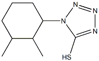 1-(2,3-dimethylcyclohexyl)-1H-1,2,3,4-tetrazole-5-thiol,,结构式