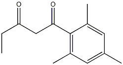 1-(2,4,6-trimethylphenyl)pentane-1,3-dione,,结构式