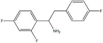 1-(2,4-difluorophenyl)-2-(4-fluorophenyl)ethan-1-amine Struktur
