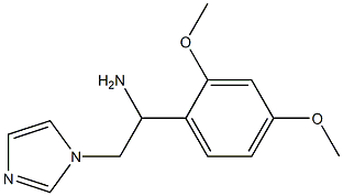 1-(2,4-dimethoxyphenyl)-2-(1H-imidazol-1-yl)ethanamine 结构式