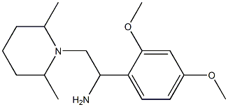 1-(2,4-dimethoxyphenyl)-2-(2,6-dimethylpiperidin-1-yl)ethanamine Structure