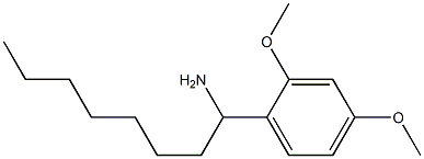 1-(2,4-dimethoxyphenyl)octan-1-amine,,结构式