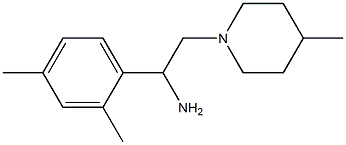  1-(2,4-dimethylphenyl)-2-(4-methylpiperidin-1-yl)ethanamine