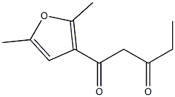 1-(2,5-dimethylfuran-3-yl)pentane-1,3-dione