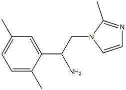1-(2,5-dimethylphenyl)-2-(2-methyl-1H-imidazol-1-yl)ethanamine,,结构式
