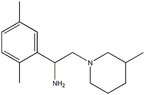 1-(2,5-dimethylphenyl)-2-(3-methylpiperidin-1-yl)ethanamine 结构式