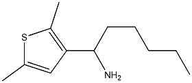 1-(2,5-dimethylthiophen-3-yl)hexan-1-amine Structure
