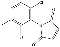 1-(2,6-dichloro-3-methylphenyl)-2,5-dihydro-1H-pyrrole-2,5-dione 化学構造式