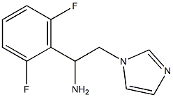 1-(2,6-difluorophenyl)-2-(1H-imidazol-1-yl)ethanamine 化学構造式