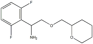 1-(2,6-difluorophenyl)-2-(oxan-2-ylmethoxy)ethan-1-amine 化学構造式