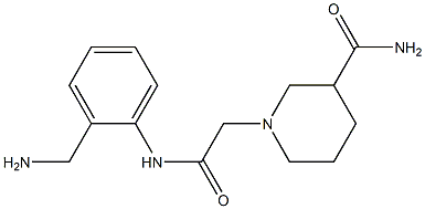 1-(2-{[2-(aminomethyl)phenyl]amino}-2-oxoethyl)piperidine-3-carboxamide,,结构式