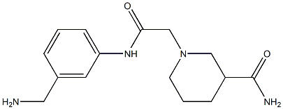 1-(2-{[3-(aminomethyl)phenyl]amino}-2-oxoethyl)piperidine-3-carboxamide