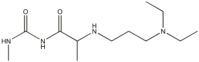 1-(2-{[3-(diethylamino)propyl]amino}propanoyl)-3-methylurea Structure