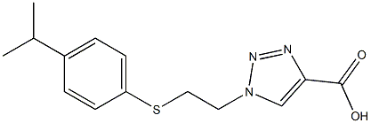 1-(2-{[4-(propan-2-yl)phenyl]sulfanyl}ethyl)-1H-1,2,3-triazole-4-carboxylic acid