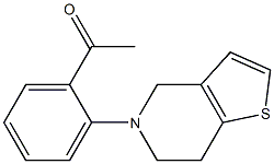 1-(2-{4H,5H,6H,7H-thieno[3,2-c]pyridin-5-yl}phenyl)ethan-1-one 结构式