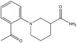 1-(2-acetylphenyl)piperidine-3-carboxamide Struktur