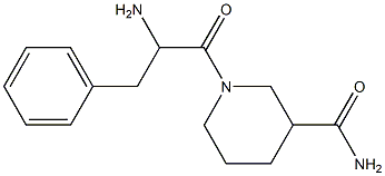 1-(2-amino-3-phenylpropanoyl)piperidine-3-carboxamide Structure