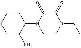 1-(2-aminocyclohexyl)-4-ethylpiperazine-2,3-dione Struktur