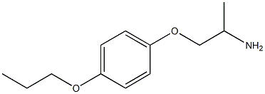 1-(2-aminopropoxy)-4-propoxybenzene Struktur