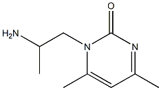 1-(2-aminopropyl)-4,6-dimethylpyrimidin-2(1H)-one Struktur